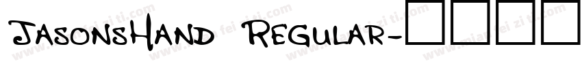 JasonsHand Regular字体转换